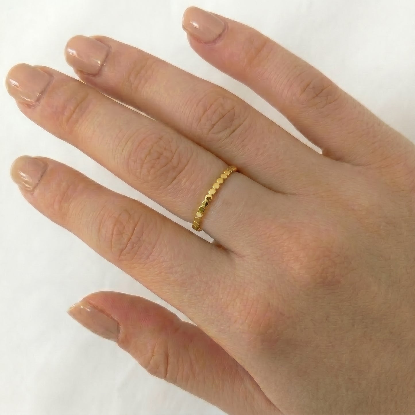 Gold Flat Stackable Rings • B294