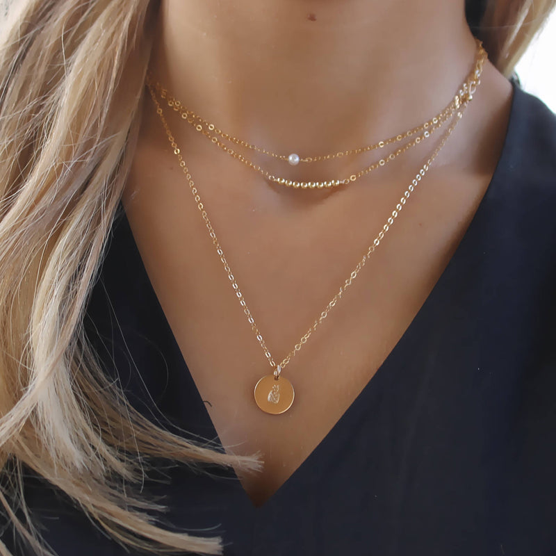 Gold Layered Necklace Set • B103