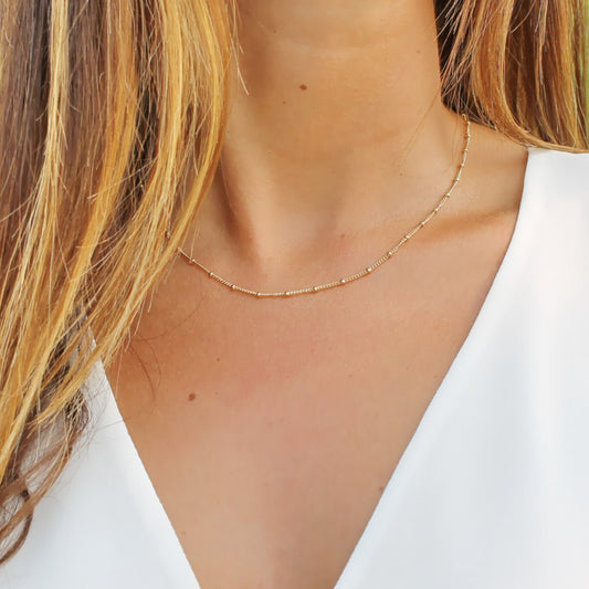 Gold Satellite Necklace • B108