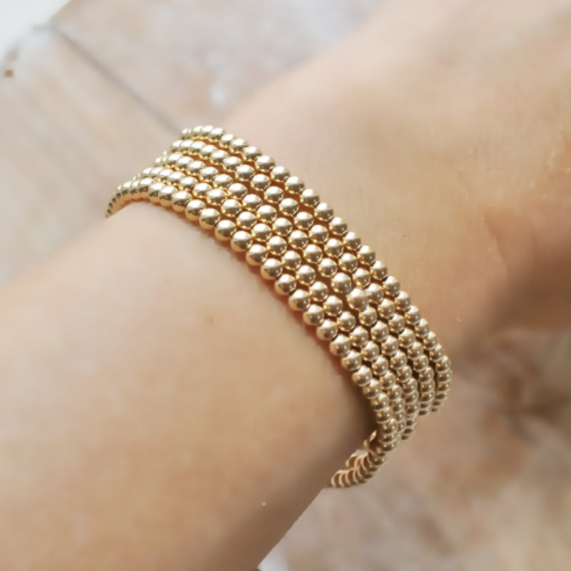 14K Gold Filled Beaded Bracelet • B019