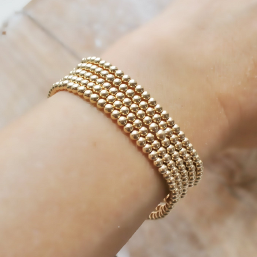14K Gold Filled Beaded Bracelet • B019