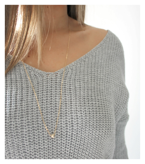Silver Single Bead Double Choker Necklace