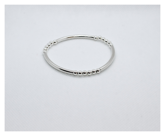 Gold Beaded Tube Bracelet Set