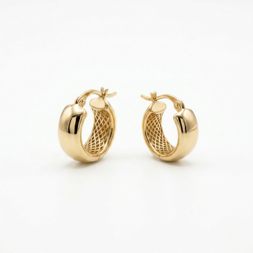 Gold Chunky Hoops