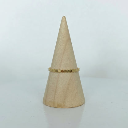 Gold Flat Stackable Rings • B294
