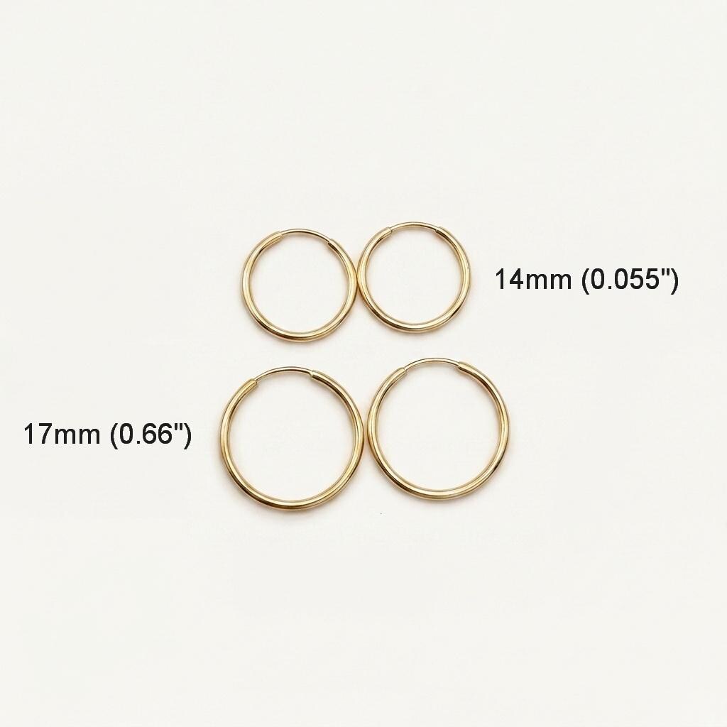 Gold Endless Hoops