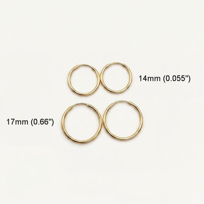 Gold Endless Hoops