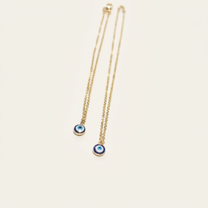 Gold Evil Eye Necklace Set