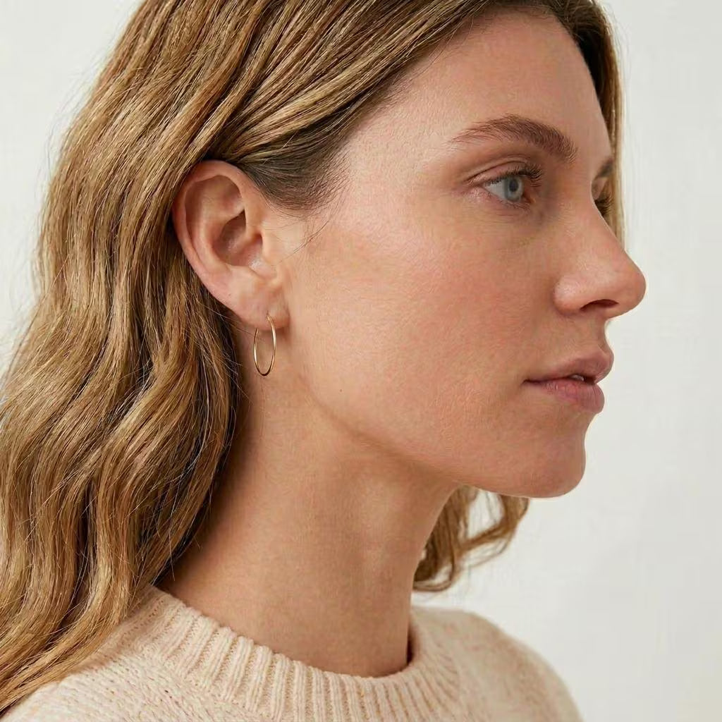 Gold Endless Hoops