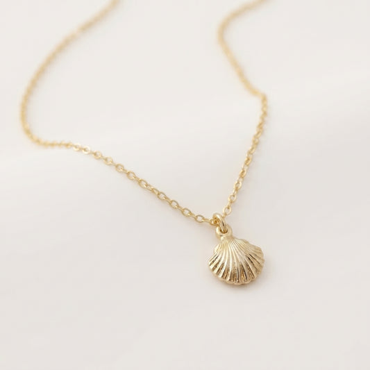 Gold Seashell Necklace