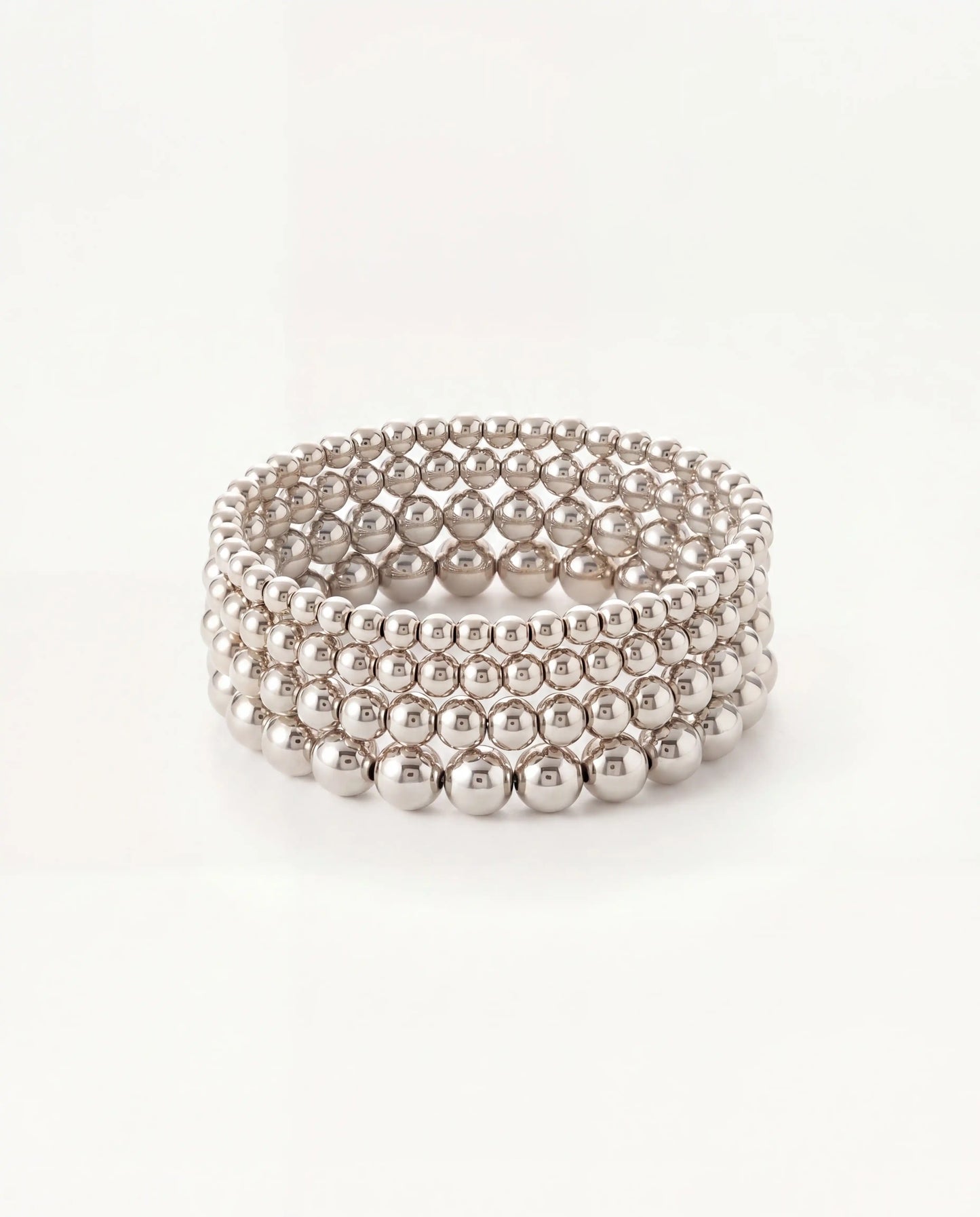 Sterling Silver Beaded Bracelets • B014