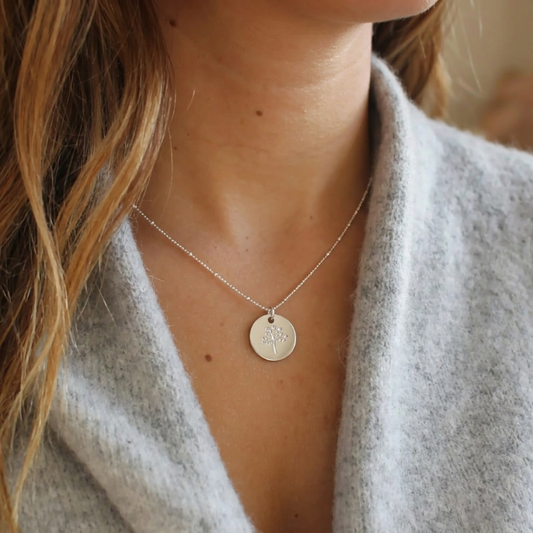 Silver Tree of Life Satellite Necklace