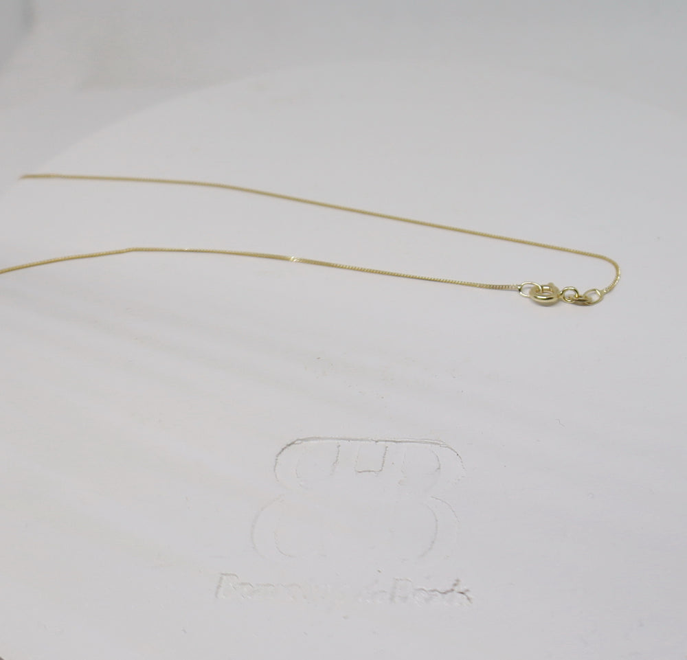 14K Solid Gold Initial Disc Necklace • B322