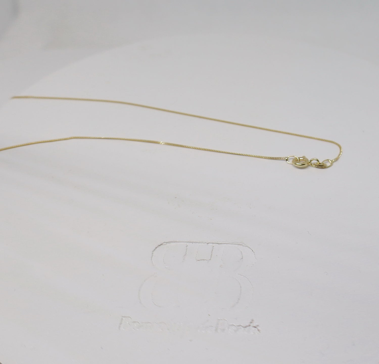 14K Solid Gold 9mm Initial Disc Necklace • B323