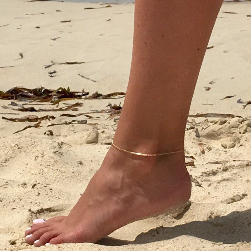 Dainty Tube Anklet • B004