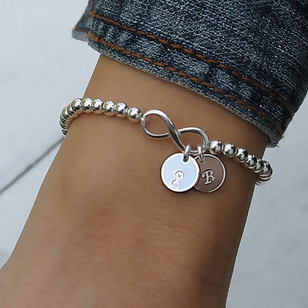 Buy Mother, Daughter and Son Infinity Bracelet Online in India - Etsy