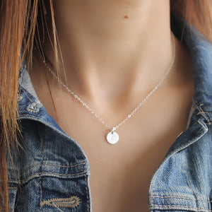 Sterling Silver Initial Necklace • B074