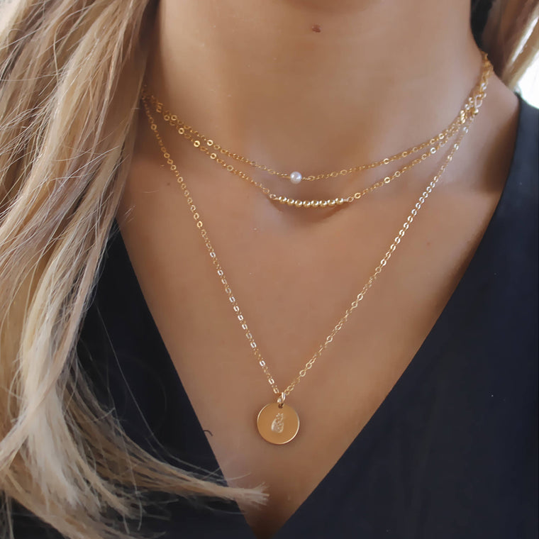 Gold Layered Necklace Set • B103