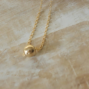 Single Bead Dot Necklace • B191