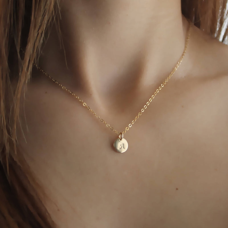 Gold Initial Necklace