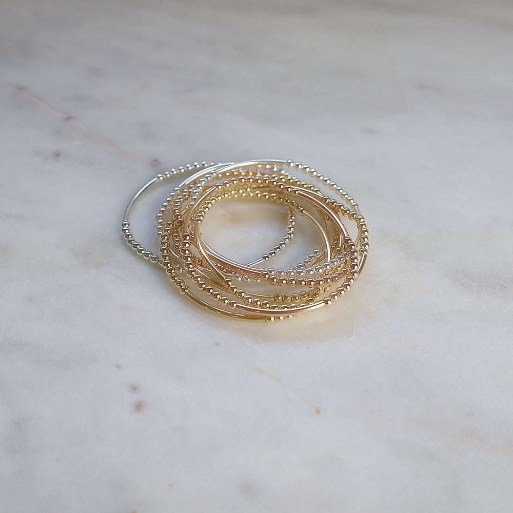 Tube and 3mm Beads Bracelet • B243