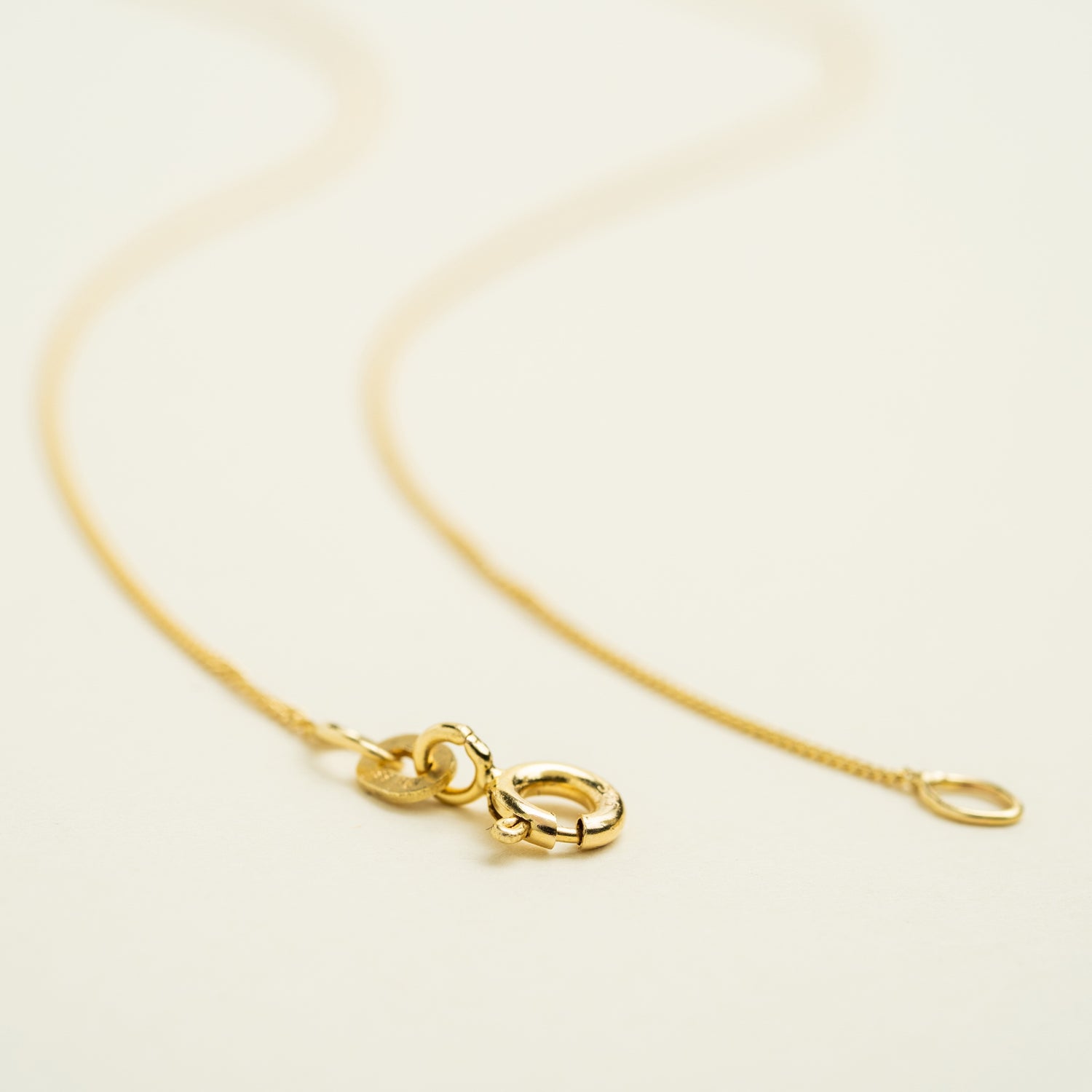 14K Solid Gold Flower Pendant Necklace • B299