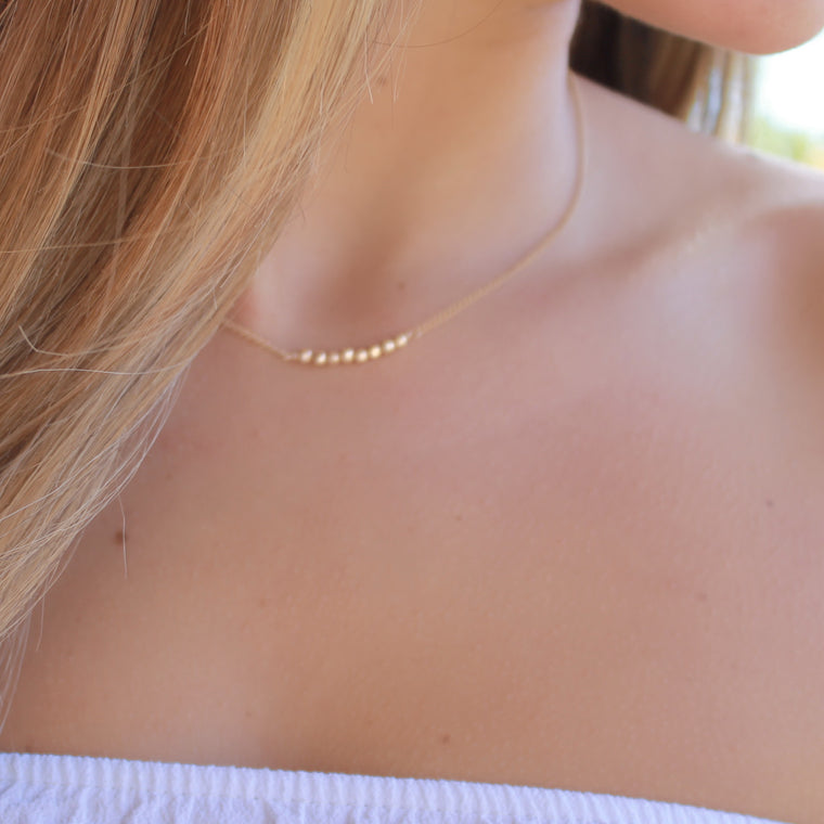 Dainty Beaded Necklace • B138
