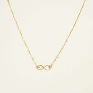 14K Solid Gold Infinity Sign Necklace • B316