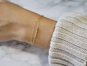 Dainty Gold Beaded Bracelet For Women
