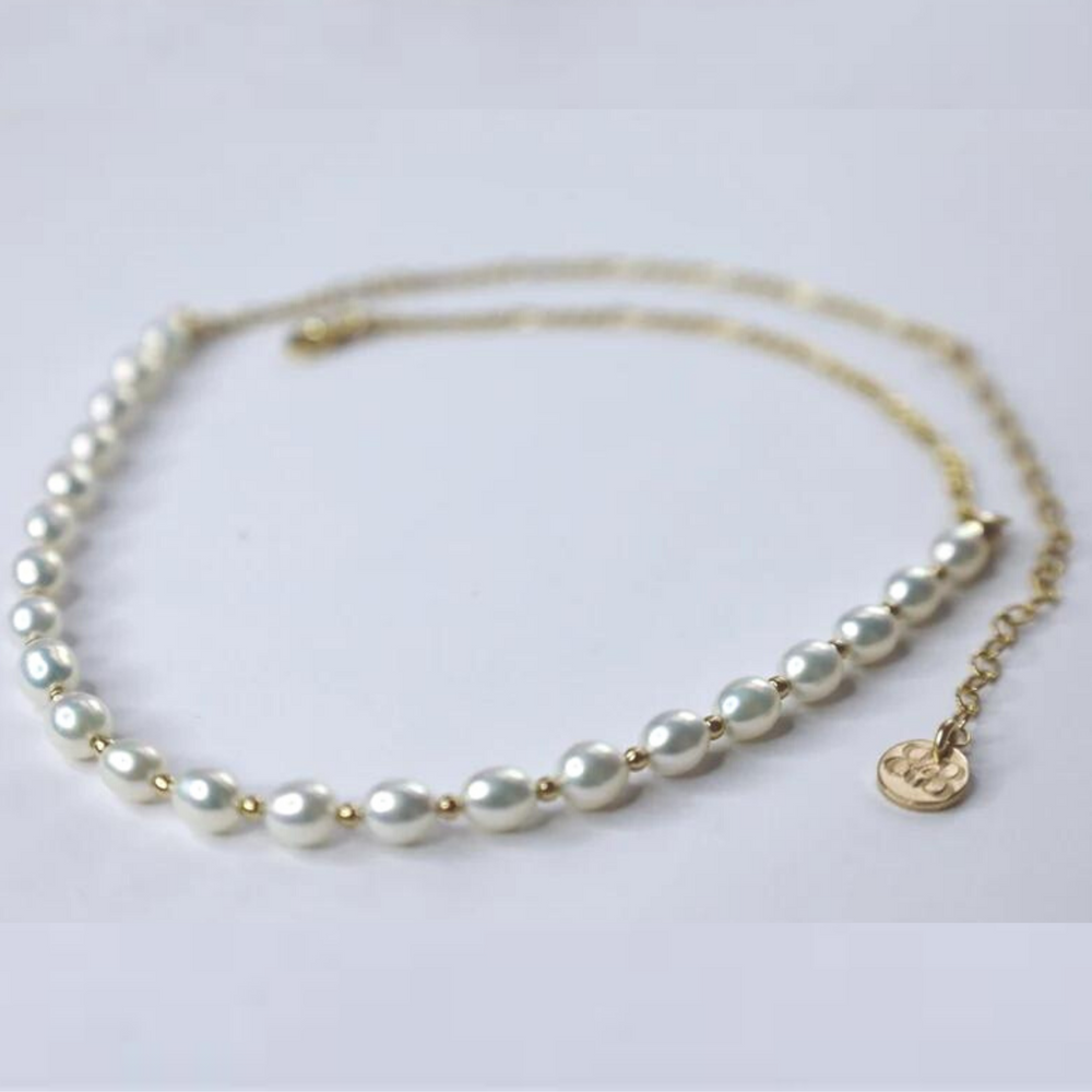 Freshwater Pearls and 14K Gold Filled Necklace • B300
