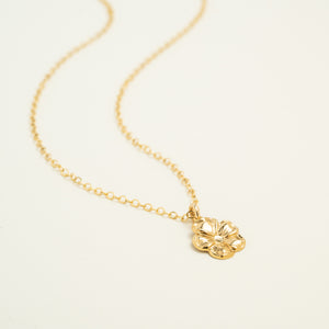 14K Gold Filled Flower Necklace • B318