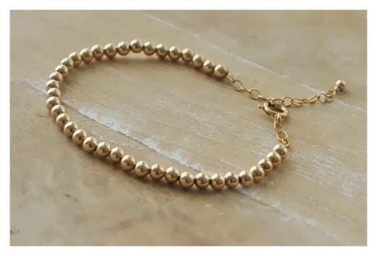 4mm Beaded Bracelet