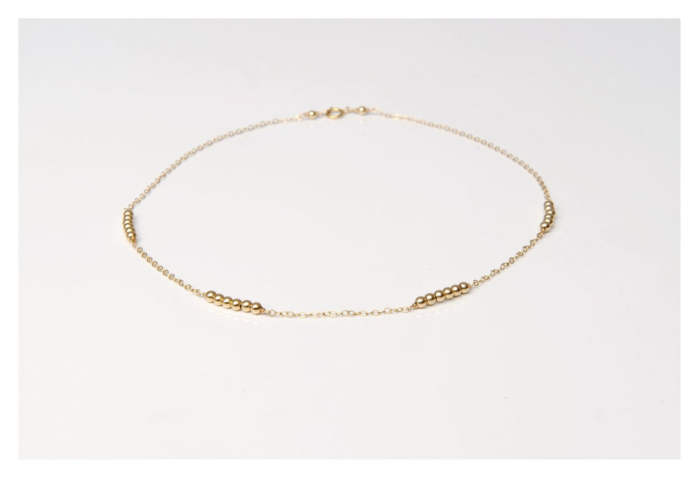 14K Gold Filled Beaded Necklace • B277