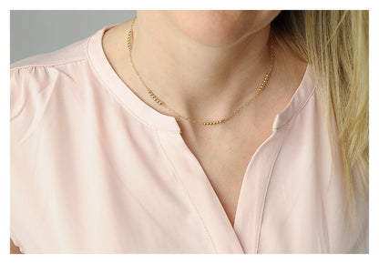 14K Gold Filled Beaded Necklace • B277