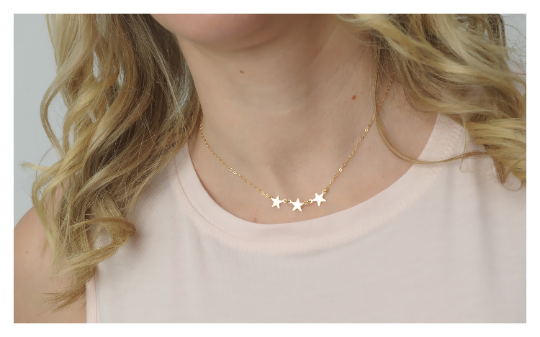 Gold Star Necklace • B262