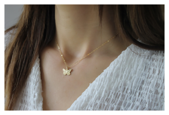 Gold Butterfly Necklace